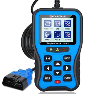 Imagem de Verifique o leitor de código do motor: leitor de código do scanner OBD 2 leitor de código de veículo ECAROBUST leitor de código automático scanner ferramenta de verificação de diagnóstico com reposição