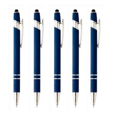 Imagem de Caneta Touch Metálica Kit Com 5 Unidades Esferográfica-Luxo - Lualki S