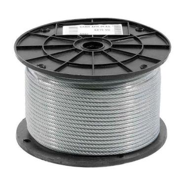 Imagem de CABO DE AÇO VONDER PLASTIFICADO GALV. 6X19m 100M 4,76mm 3/16