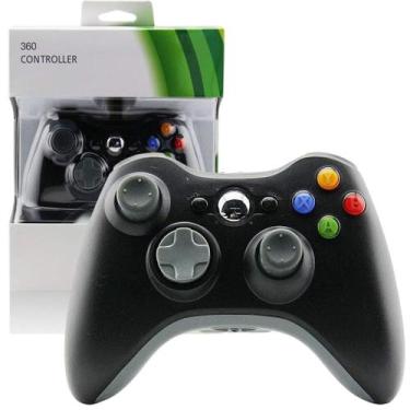 Imagem de Joystick Sem Fio Kapbom Preto Compatível com X-360, PS-3 e PC  Alta Pr