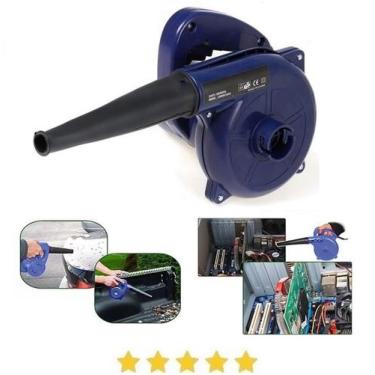 Imagem de kit compressor ar elétrico pistola gatilho bico soprador secador carro