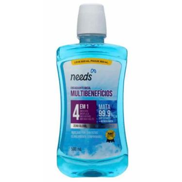 Imagem de Enxaguante Bucal 4 em 1 Hortelã Sem Álcool 500ml - sem marca