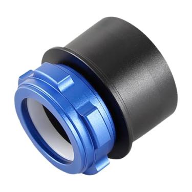 Imagem de BaotyJie Adaptador de montagem de ocular de telescópio, anel de travamento coaxial, instalação fácil profissional, adaptador de focalizador antirrisco, 2inch to 1.25inch