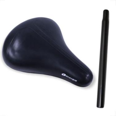 Imagem de Selim de Bike Banco 2 Molas Beach Confortavel Bicicleta + Canote 27.2 