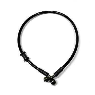 Imagem de Blintac Mangueira de freio de motocicleta trançada de aço inoxidável mangueira de óleo de embreagem de freio hidráulico universal cabo de freio de tubo de freio 27.9 cm -198.1 cm (1, 59 pol/150 cm)