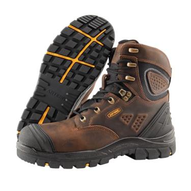 Imagem de ANTENG Calçados De Trabalho E Segurança Masculinos, Botas De Trabalho Masculinas Com Biqueira Composta, Botas De Trabalho Antiderrapantes E Impermeáveis Para Homens, Antiestáticas, Antiperfurantes