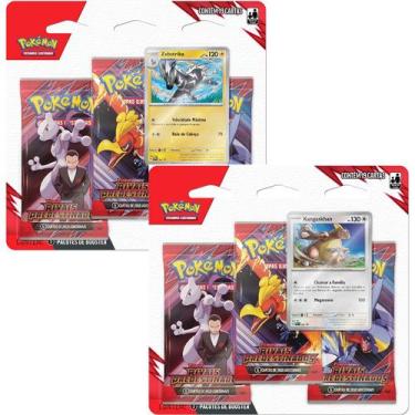 Imagem de 2x Blister Triplo Pokémon Ev10 Rivais Predestinados Copag