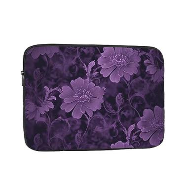 Imagem de Capa roxa para laptop, bolsa para laptop, à prova de choque, capa protetora para notebook de 17 polegadas