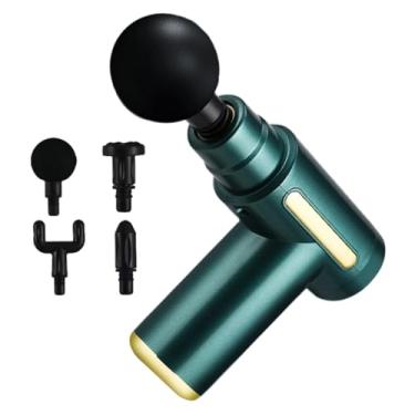 Imagem de Massageador Muscular,Massageador de Percussão - Vibratório Elétrico Pessoal com 4 Cabeças Substituíveis para Pernas Costas Pescoço Ombros Cabeça Rosto e Corpo para Homens Mulheres e Idosos