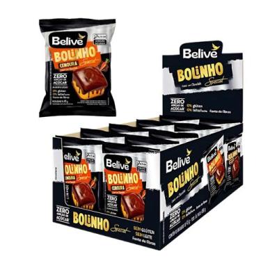 Imagem de Bolinho Cenoura Com Cobertura Sem Açúcar Sem Leite Belive - Caixa 10 U