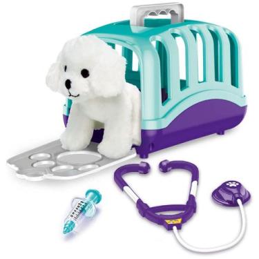 Imagem de Adotados Pet Care Maleta De Transporte Com Pelúcia Fun