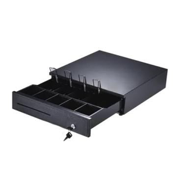 Imagem de FINYQBET Caja Registradora - Gaveta de Dinheiro Durável e Confiável, 4 Compartimentos para Notas e 5 para Moedas, com 3 chaves, para Pequenas e Grandes Empresas, Caixa registradora