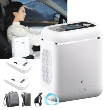 Imagem de PortáTil De MáQuina De Ox²,1-5l Pulsado Leve Concentrador De 0x2 DoméStico,ConcentraçãO De 90%±3%,1.2kg FáCil De Transportar, Com Bateria De 2 * 5000mah,Soquete AjustáVel/VeíCulo/Viagens, Ac/Dc