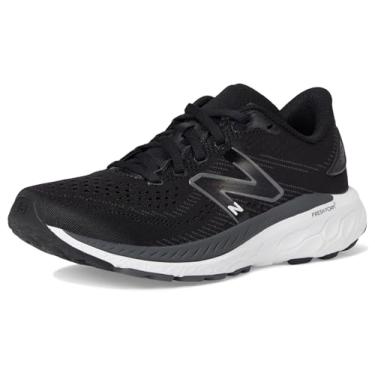 Imagem de New Balance Tênis de corrida infantil Fresh Foam X 860 V13 com cadarço, Preto/Branco/Ímã, 20