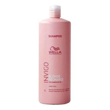Imagem de  Blond Recharge Shampoo 1l Invigo Wella Professionals Cool Matizador l