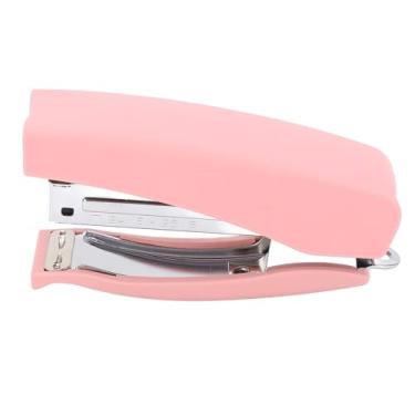 Imagem de Desktop Grampeador Heavy Duty 20 Folha Capacidade Dual Mode Punho Ergonômico Escritório Material Escolar Metal Plástico Construção (Rosa)