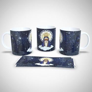 Imagem de Caneca de Porcelana Decorada 325ml Frases Religiosas - Generic