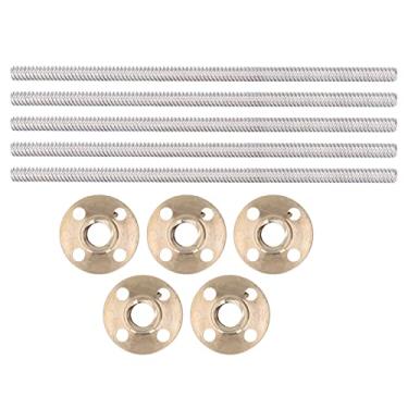 Imagem de Impressora 3D T8X8 parafuso de chumbo Conjunto de porca de latão de alta resistência Precisa parafuso de chumbo trapezoil para robótica Automação industrial Brass de aço