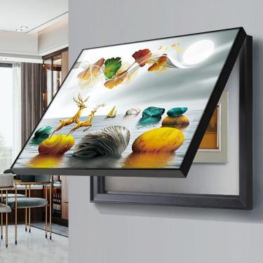 Imagem de Tampa Do Medidor Elétrico Interno Pintura Decorativa Tampa Do Contador Medidor Destacável Criativo Caixa Capa Do Medidor Elétrico Pintura Oculta Decorativa, B, 40x30cm
