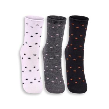 Imagem de Kit 3 Pares de Meias sem Punho Cano Médio Lupo 4421-089