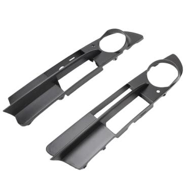 Imagem de Keenso Fog Light Grille Cover, Front Bumper Grill Insert Com Snap na Instalação ABS Material Replacemen para 525i 525xi 530i 530xi 545i 550i 2004-2007