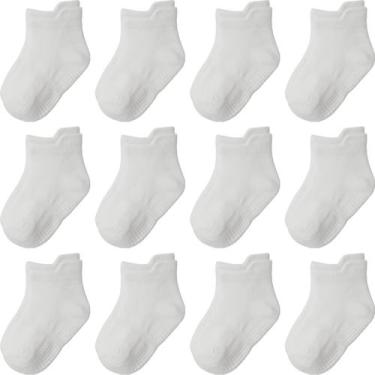 Imagem de Meias para bebês Aroveea, antiderrapante, 6 a 12 meses, pacote com 12 
