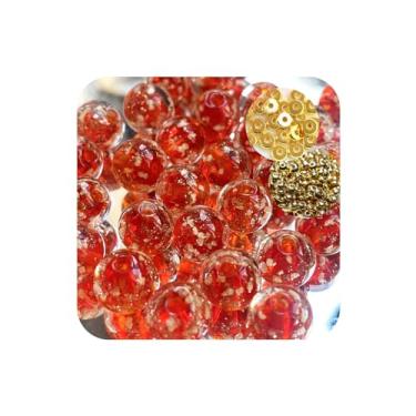 Imagem de 8 mm, 200 peças, contas de vidro que brilham no escuro com furos para fazer joias, pulseiras, brincos, colar, lampwork a granel, solar, exclusivo, faça você mesmo, artesanato, kit de contas
