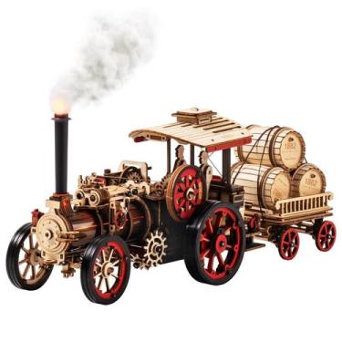 Imagem de Kit de modelo de motor a vapor Rowood 3D Puzzle 1:28 em escala 469 uni