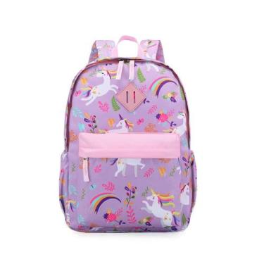 Imagem de Mochila KK CRAFTS Preschool Kindergarten para crianças roxa
