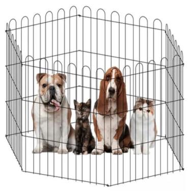 Imagem de Cercado Para Cachorro Pets Cães Pequenos Animais Mini Cercado Canil Pa