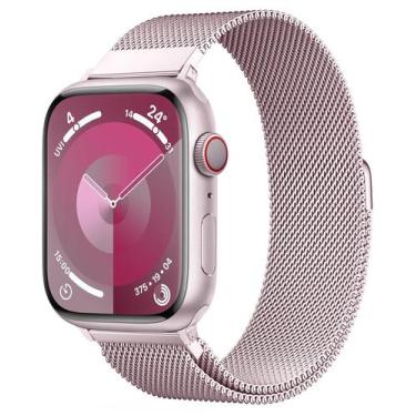 Imagem de Pulseira de relógio BRG Milanese Loop em aço inoxidável 38-49 mm Apple