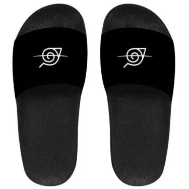 Imagem de Chinelo Slide Naruto Konoha - LAQUILLA, 43, Preto