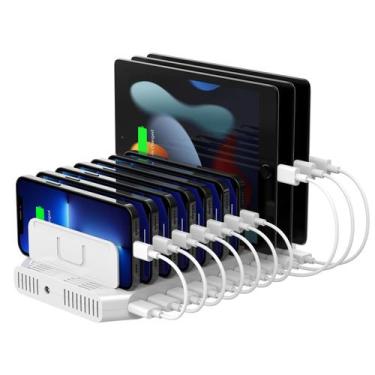 Imagem de Estação de carregamento Unitek Carregador USB de 10 portas 60W para vá