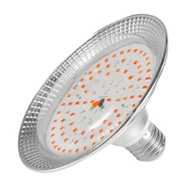 Imagem de Baoblaze Lâmpada de cultivo E27 18W para estufa à prova d'água para tendas de cultivo leve de alta eficiência com 440μmol/M2/S 5,1 x 3,3 polegadas, Espectro Rosa Vermelho