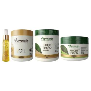 Imagem de Kit Arvensis Cronograma Tec Oil + Hidratação + Reconstrução