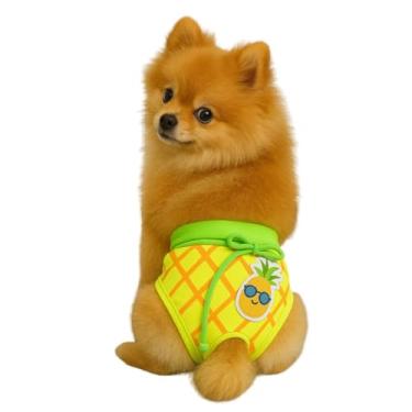 Imagem de Petie Fashion Sunga Pet Amarela Abacaxi - Sunga Para Cães E Gatos (G)
