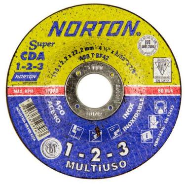 Imagem de Disco de Corte e Desbaste Norton Multiuso 114,3x2,2x22,23 CDA123