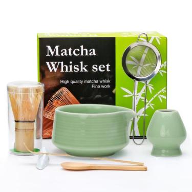 Imagem de Conjunto de batedores Matcha Accguan, 7 unidades com tigela de 560 mL,