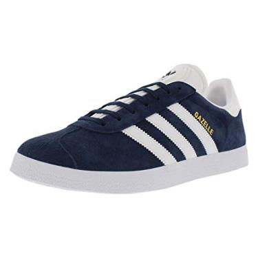 Imagem de adidas Tênis masculino Gazelle Indoor, Collegiate azul marinho/branco/dourado metálico, 36