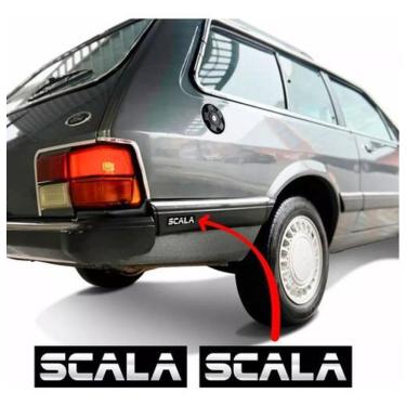 Imagem de Kit Adesivo Emblema Scala Borrachão Belina Del Rey Resinado