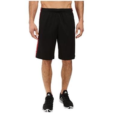 Imagem de adidas Short masculino Performance Essential estampado, grande, preto/vermelho, preto