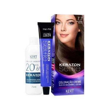 Imagem de Tintura Keraton Selfie 7.7 Louro Médio Marrom