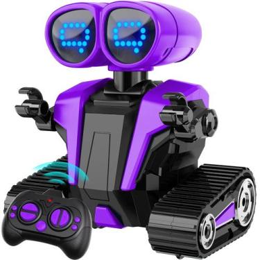 Imagem de Robot Toy MindPal Emo com controle remoto recarregável roxo