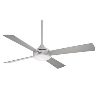Imagem de Minka-Aire F521L-ABD Aluma - Ventilador de teto LED de 132 cm, acabamento em alumínio escovado