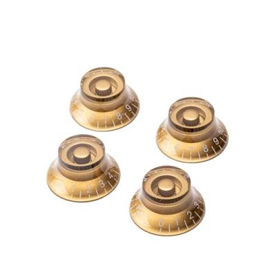 Imagem de DIAO79NI Puxadores de cartola de guitarra USA LP com 24 estrias para guitarra elétrica EUA Les Paul CTS Pots, dourado/branco (conjunto de 4)