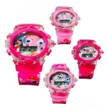 Imagem de Relogio Infantil Menina Menino do Stich Toca música e Acende luz - UNI