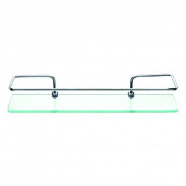 Imagem de Prateleira De Vidro Com Haste De Metal 6mm 30x10cm - Pr3032-1 - Pincéis Atlas