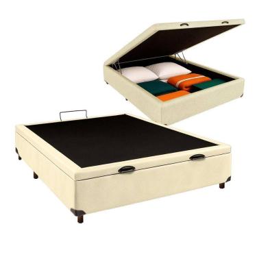 Imagem de Cama Box Bau Casal Blindado Nature Begetiza 138x188
