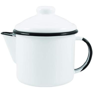 Imagem de Leiteira Bule Chá Esmaltada Mãe Agata Ewel Cores 600 Ml