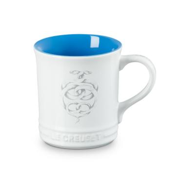 Imagem de CANECA LE CREUSET ZODÍACO SEATTLE BRANCO 400ML Gêmeos AZUL MARSEILLE 80317400103099